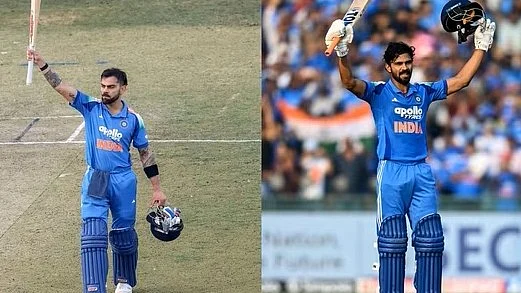 Virat Kohli & Ruturaj Gaikwad after their centuries