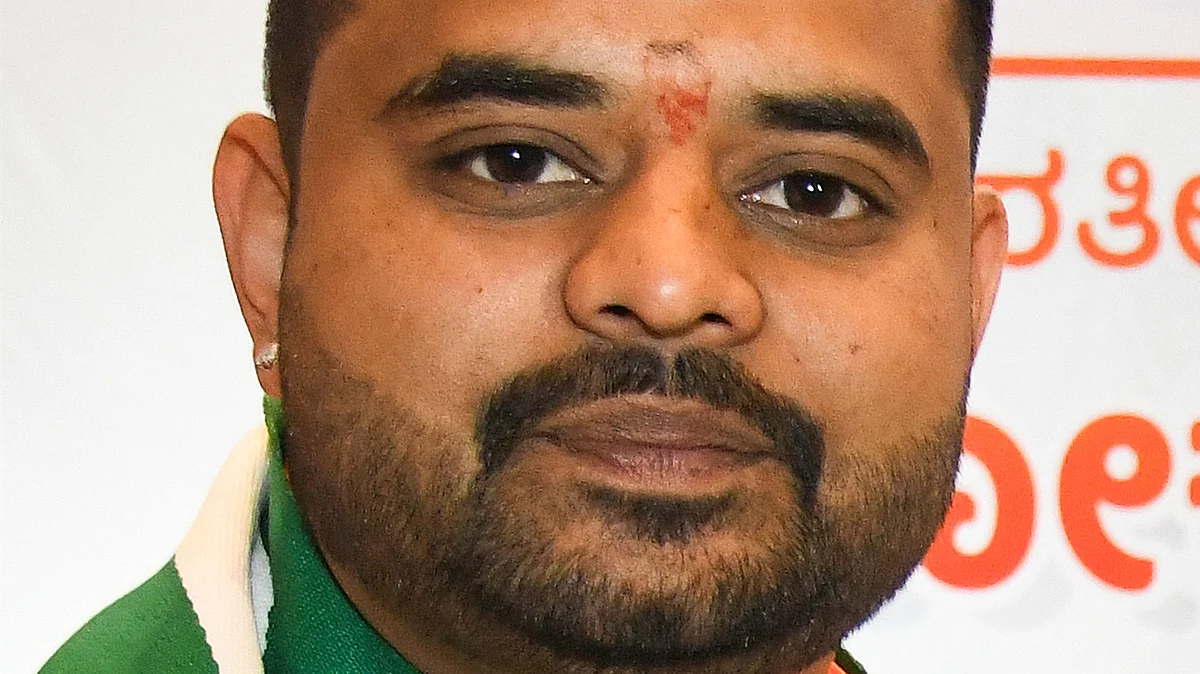Suspended JD(S) leader Prajwal Revanna.