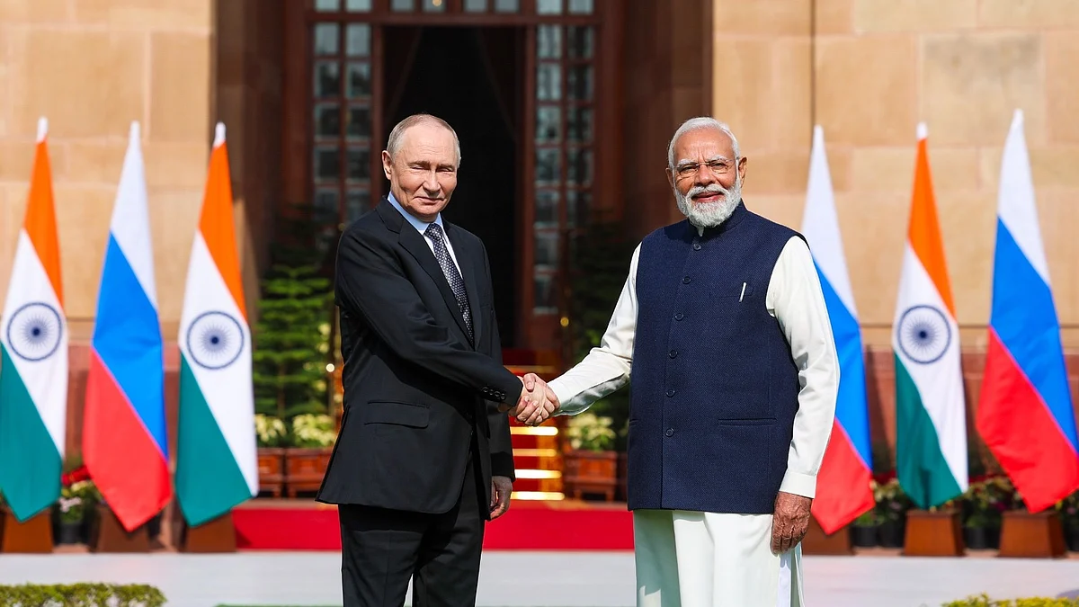 Prime Minister Narendra Modi and President Vladimir Putin