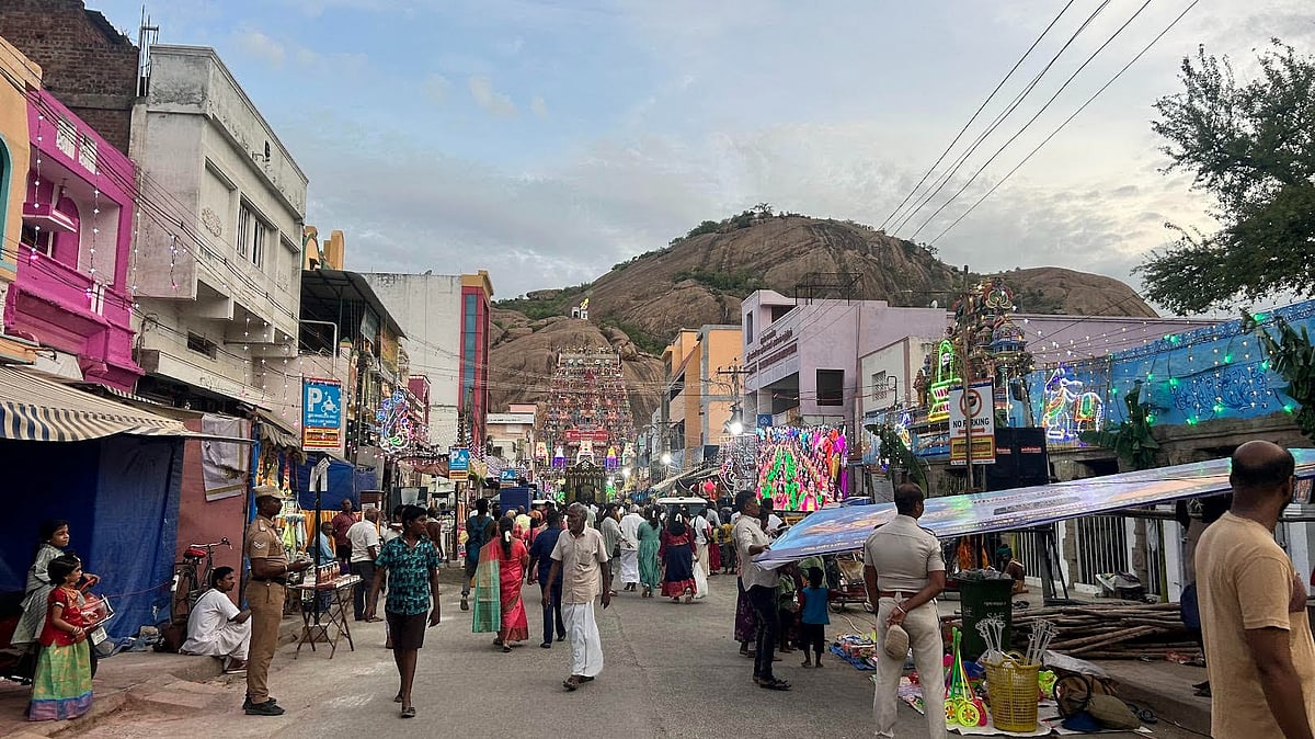 The town, the temple, and the hill
