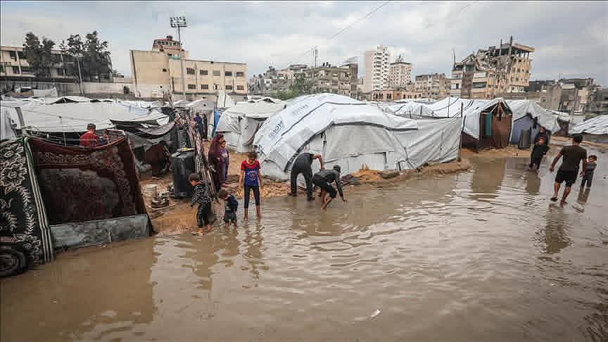 Storm deepens humanitarian crisis for displaced families in Gaza