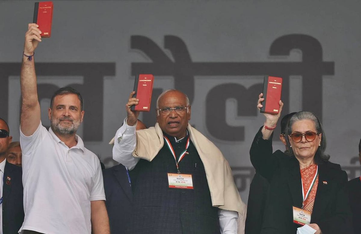 ‘Truth versus power’: At Delhi rally, Cong accuses Modi of eroding Constitution, undermining elections
