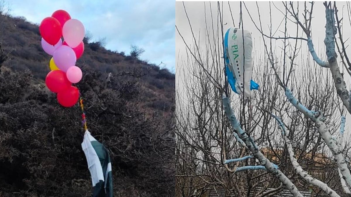 Pakistani-flag balloons recovered near LoC in north Kashmir
