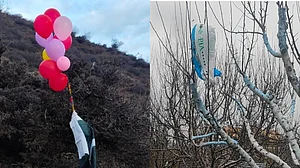 Pakistani-flag balloons recovered near LoC in north Kashmir