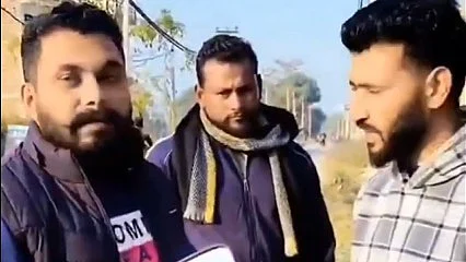 A screengrab from the viral video
