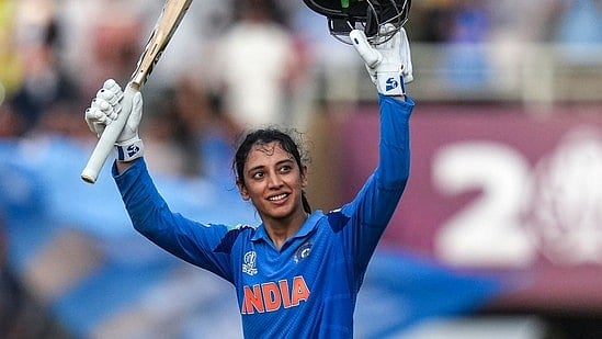 Smriti Mandhana after reaching half-century on Sunday