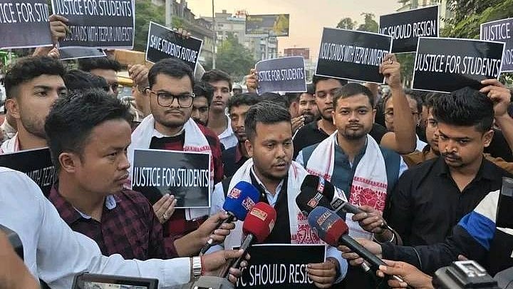 Tezpur University stakeholders begin hunger strike as protests against VC enter 100th day