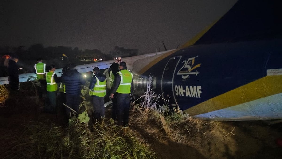 Nepal: Buddha Air turboprop skids off Bhadrapur runway; all 55 on board safe