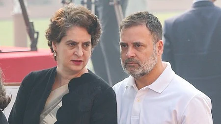 Priyanka and Rahul Gandhi