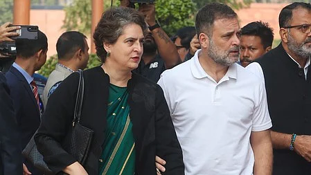 Senior leaders Rahul Gandhi and Priyanka Gandhi Vadra 