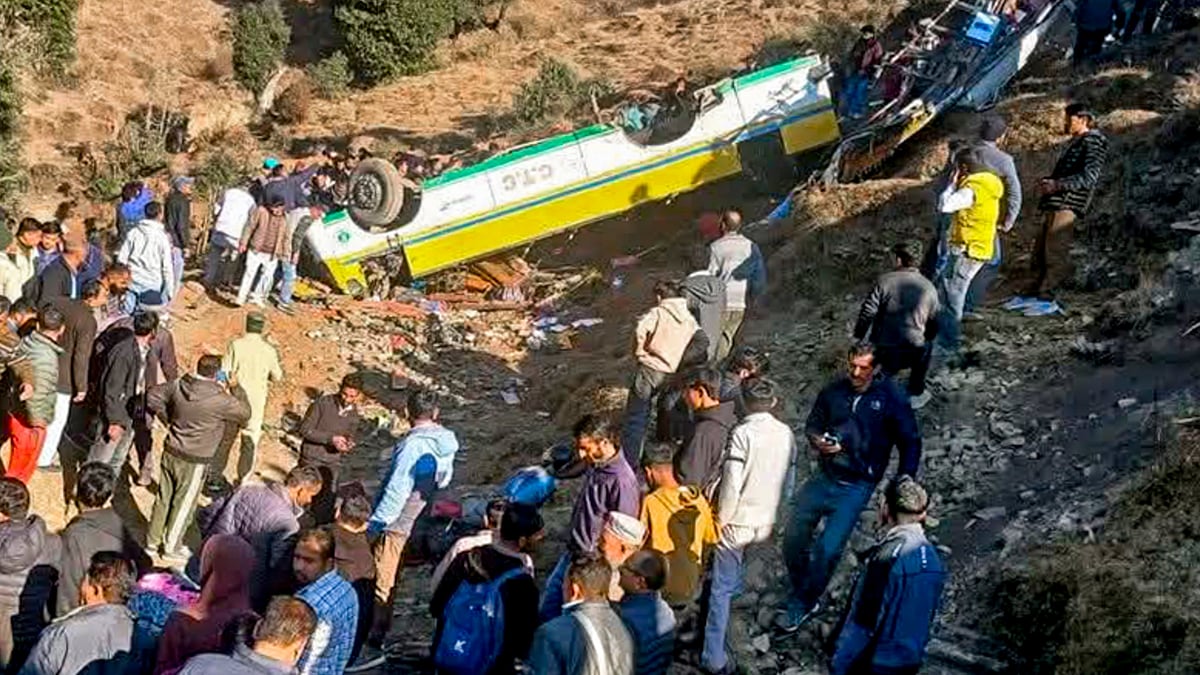 13 killed, 30 injured as private bus plunges into gorge in HP's Sirmaur