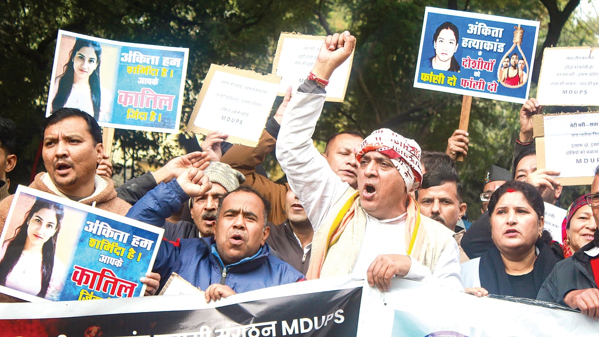 Justice for Ankita: A protest rally at Jantar Mantar in New Delhi on 4 January