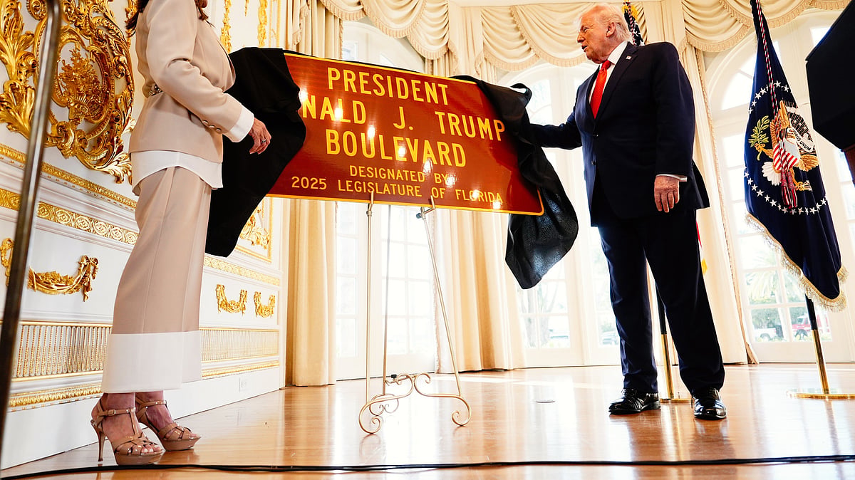 Donald Trump at an event in Florida
