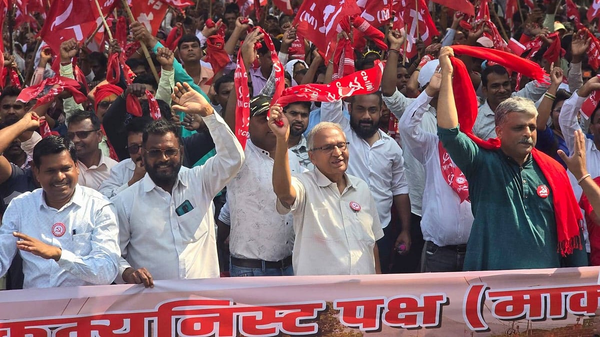CPI(M) long march against VB-GRAMG halted in Palghar, sit-in ongoing