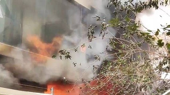 Hyderabad: Six feared trapped as major fire breaks out in 4-storey building