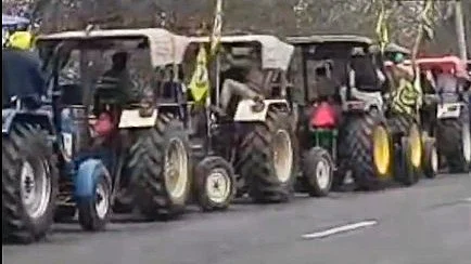 Part of the tractor march