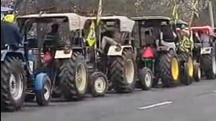 Part of the tractor march