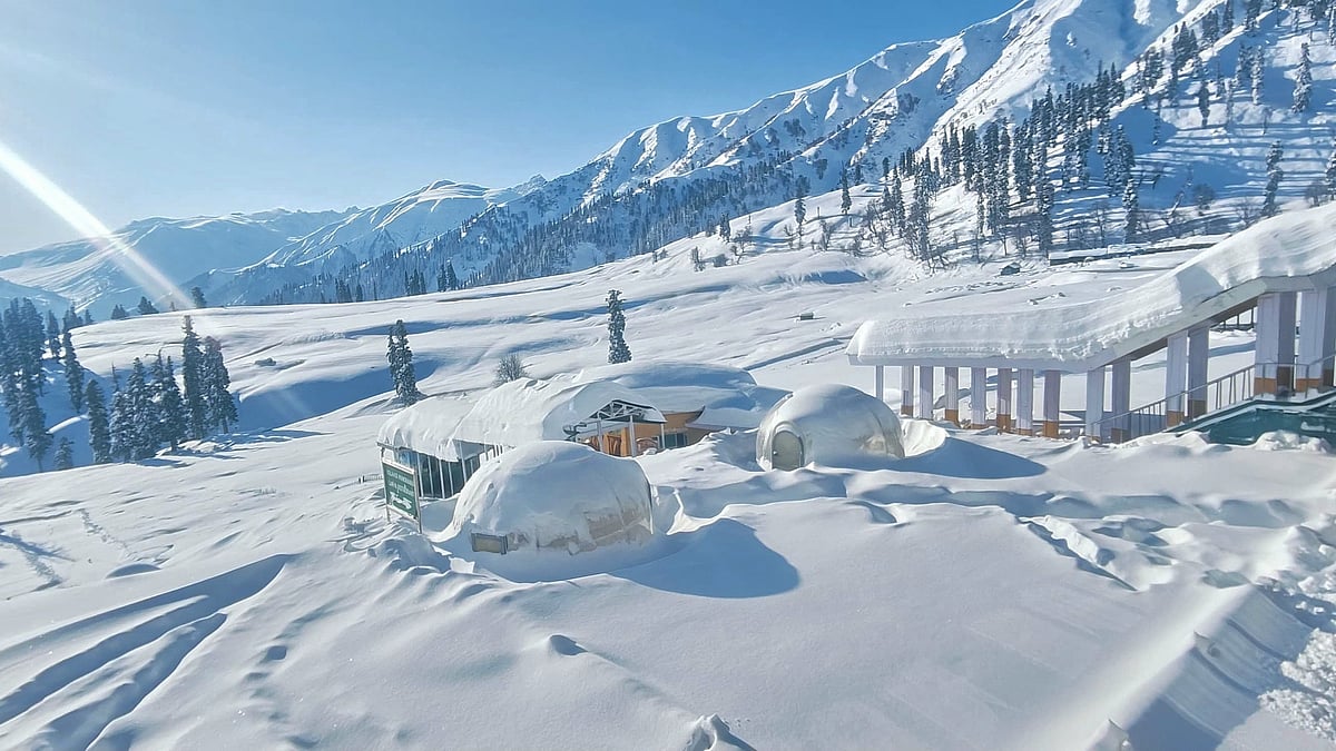 Snowfall disrupts flights and transport in Kashmir as tourists left stranded