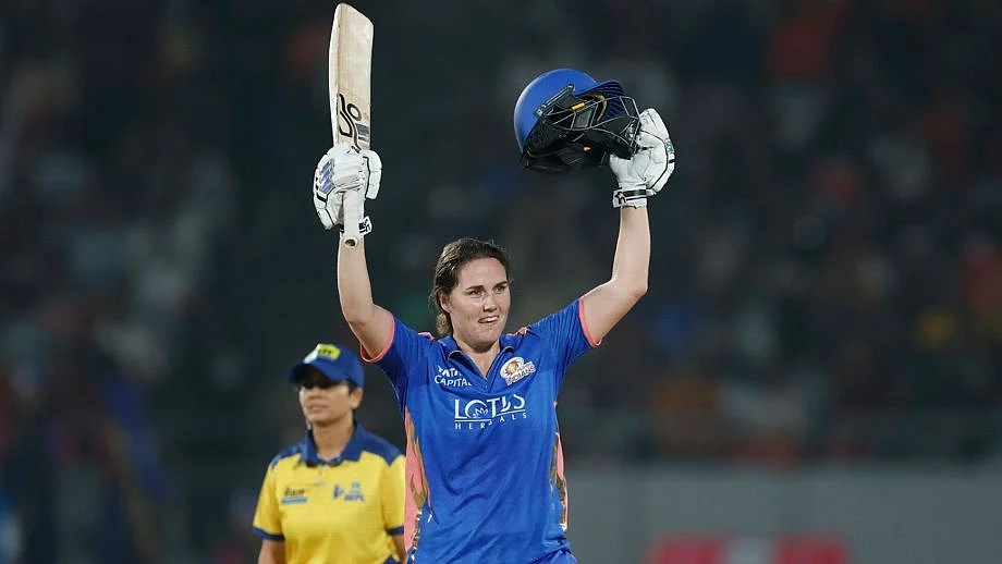 Nat Sciver-Brunt on reaching the century mark on Monday