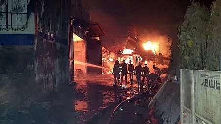 Several people remain missing following the blaze, which broke out in the early hours of Monday.