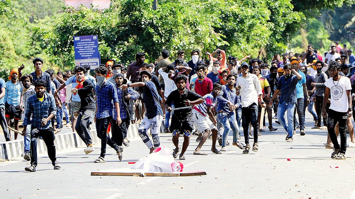 File photo of the violence during the Sabarimala agitation