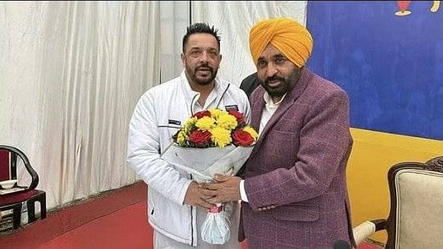 AAP leader Satwinderpal Singh alias Lucky Oberoi.
