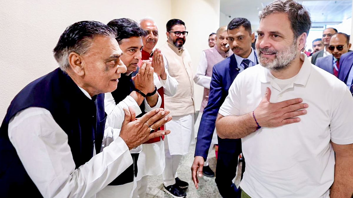 Rahul Gandhi arrives at Chaudhary Charan Singh International Airport, Lucknow.