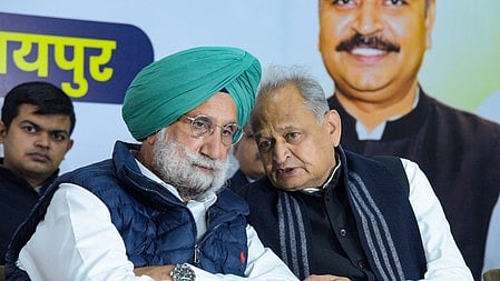Ashok Gehlot (right)
