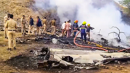 The Baramati crash site