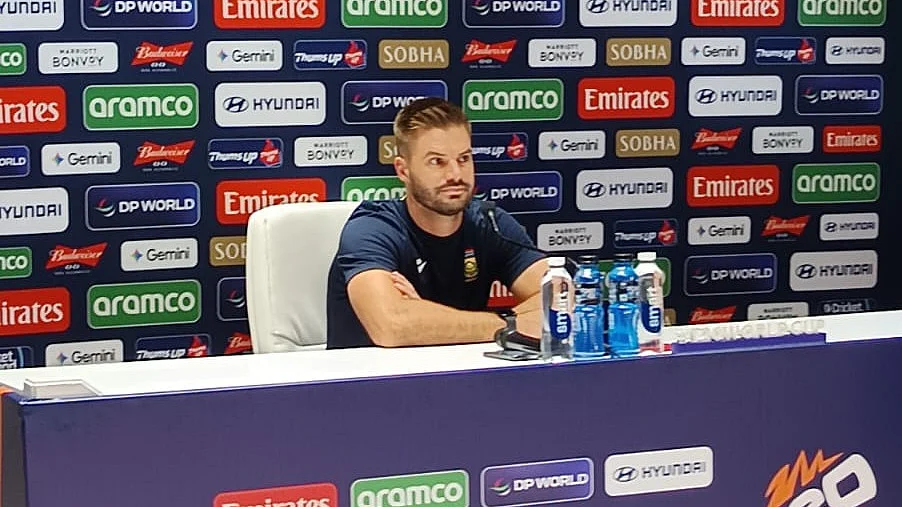 Captain Fantastic: Aiden Markram at the press conference at Eden Gardens