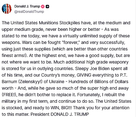 Donald Trump Statement