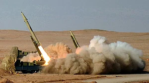 Fateh-110 in action.