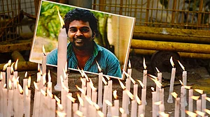 A memorial to Rohith Vemula (file photo)