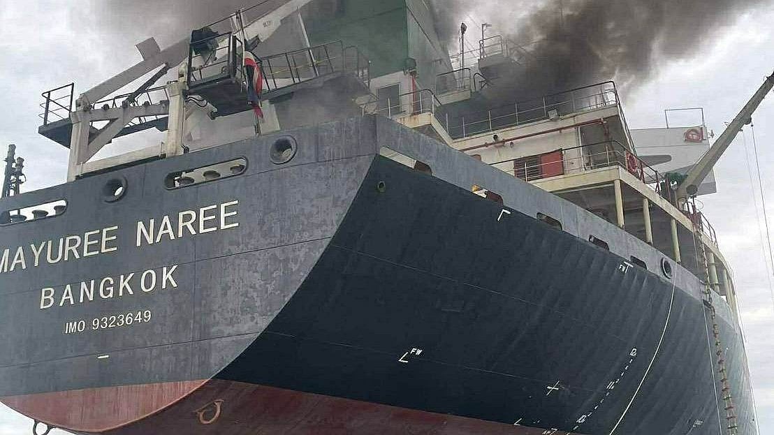 Thai cargo ship bound for India attacked in Strait of Hormuz; 20 crew rescued