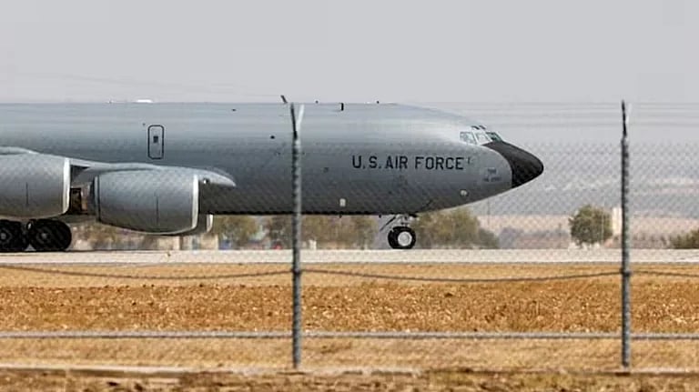 US refuelling aircraft crashes in Iraq as Iran-backed militia claims responsibility