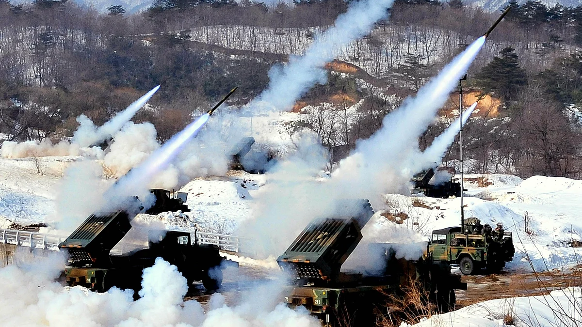 Missile launches coincided with ongoing joint military exercises between South Korea and the US.