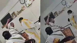 Ujjain gurukul teacher booked after video shows student being caned
