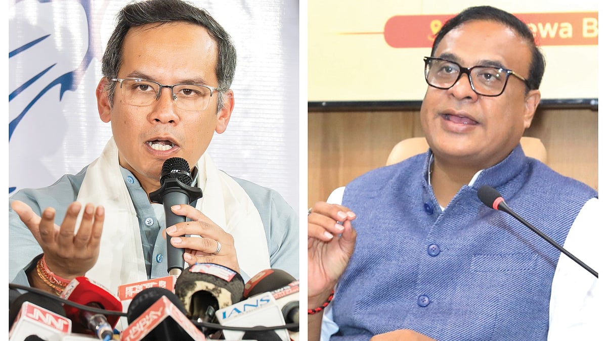 Gaurav Gogoi (L) and Himanta Biswa Sarma
