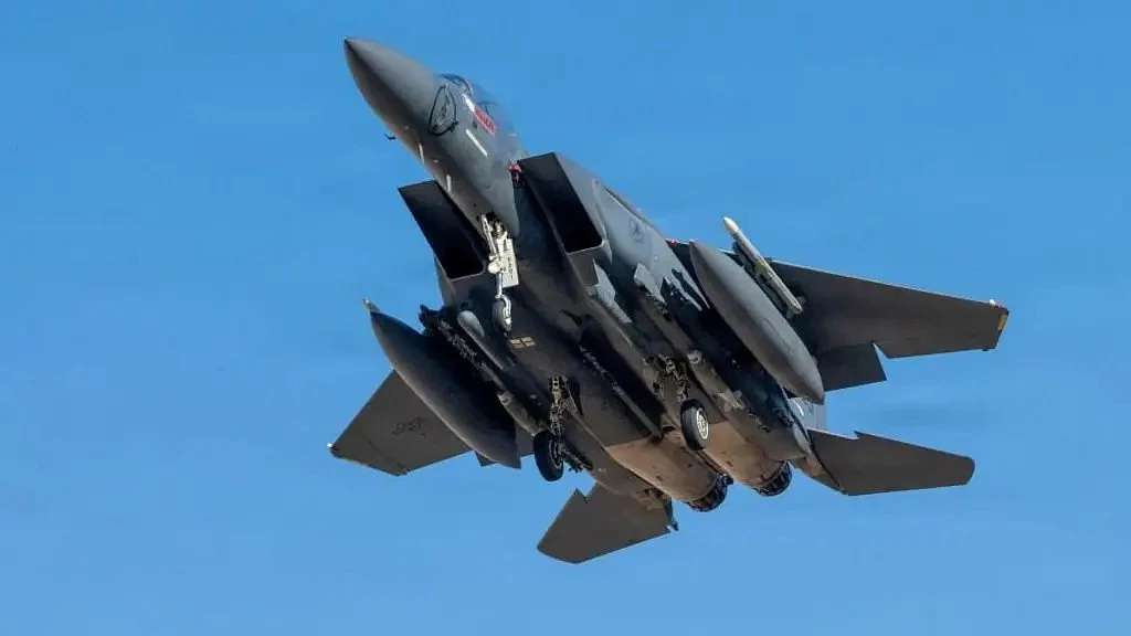 A US F15-E Strike Eagle