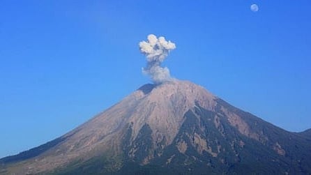 Indonesia’s Mount Semeru erupts repeatedly, sending ash 1,100 metres into sky