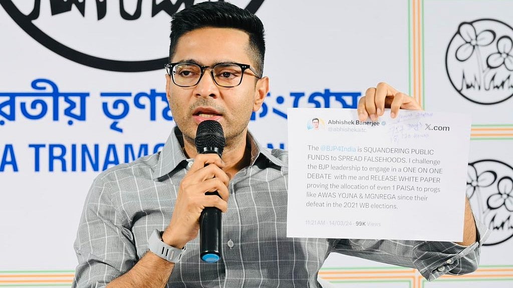 West Bengal: Abhishek tears into BJP, Shah over ‘jumla patra’, ‘ghuspethiye’