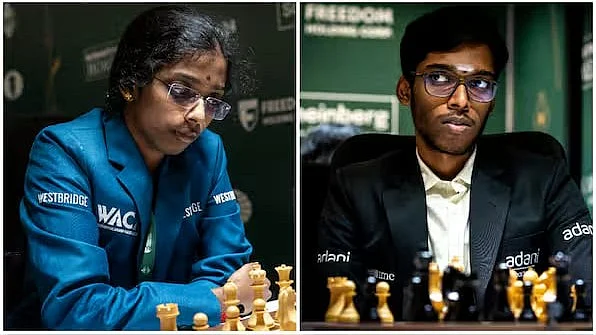 R. Vaishali and Pragg, India's famous chess siblings