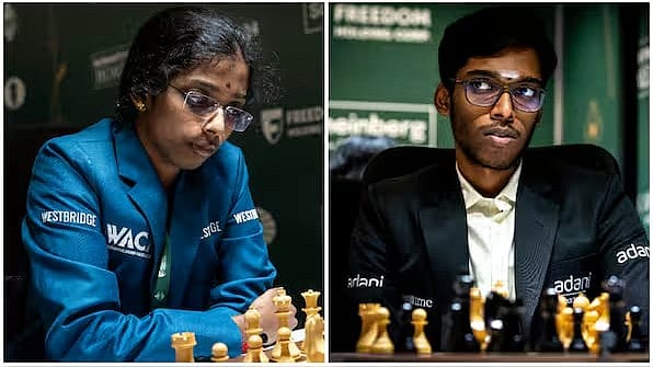 R. Vaishali and Pragg, India's famous chess siblings