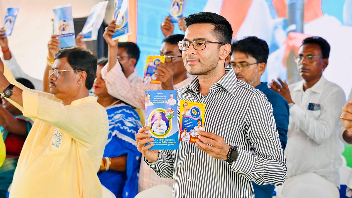 File photo of Abhishek Banerjee at a rally in Diamond Harbour