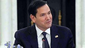 US secretary of state Marco Rubio during a meeting in Washington.