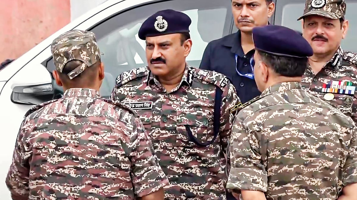 CRPF DG G.P. Singh (IPS) in Diamond Harbour during the West Bengal Assembly elections
