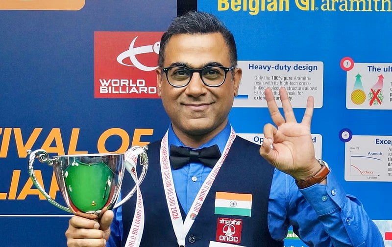 Sourav Kothari with the winner's trophy in Ireland