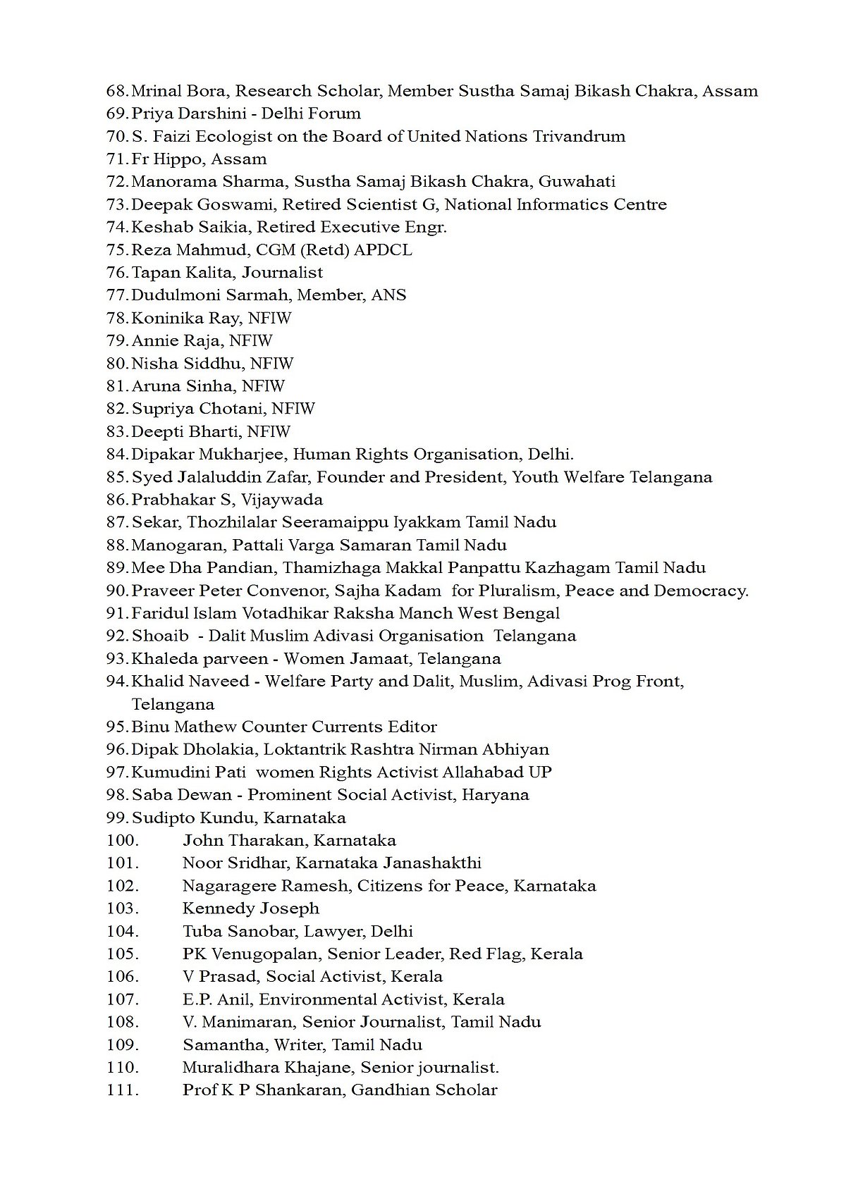 Over 300 civil society members slam SIR, question ECI’s credibility