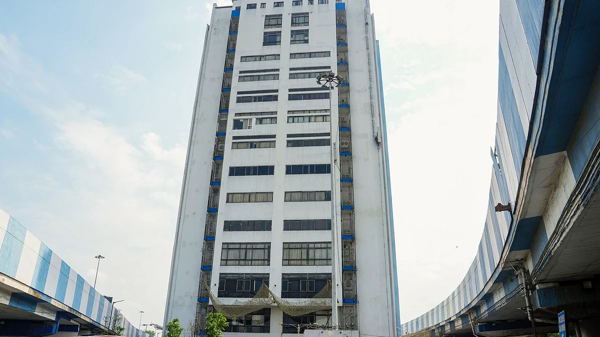 A view of West Bengal secretariat Nabanna, a day after the declaration of Assembly poll results
