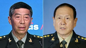 Former Chinese defence ministers Wei Fenghe and Li Shangfu